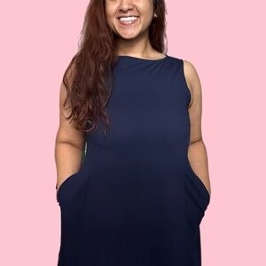 ✨ uniqlo ultra stretch airism dress - navy ✨